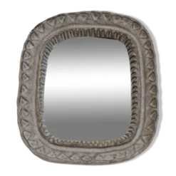 Miroir en ceramique de irma Yourstone 1960