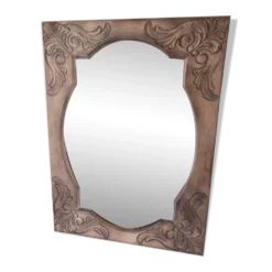 Miroir en chêne aéro gommé 59x80cm