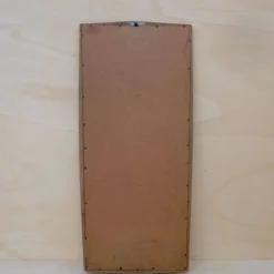 Miroir en chêne des années 60, 84 x 38.5 cm.