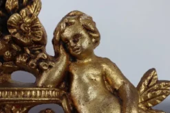 Miroir en chêne doré richement sculpté de style rococo français, 19e siècle