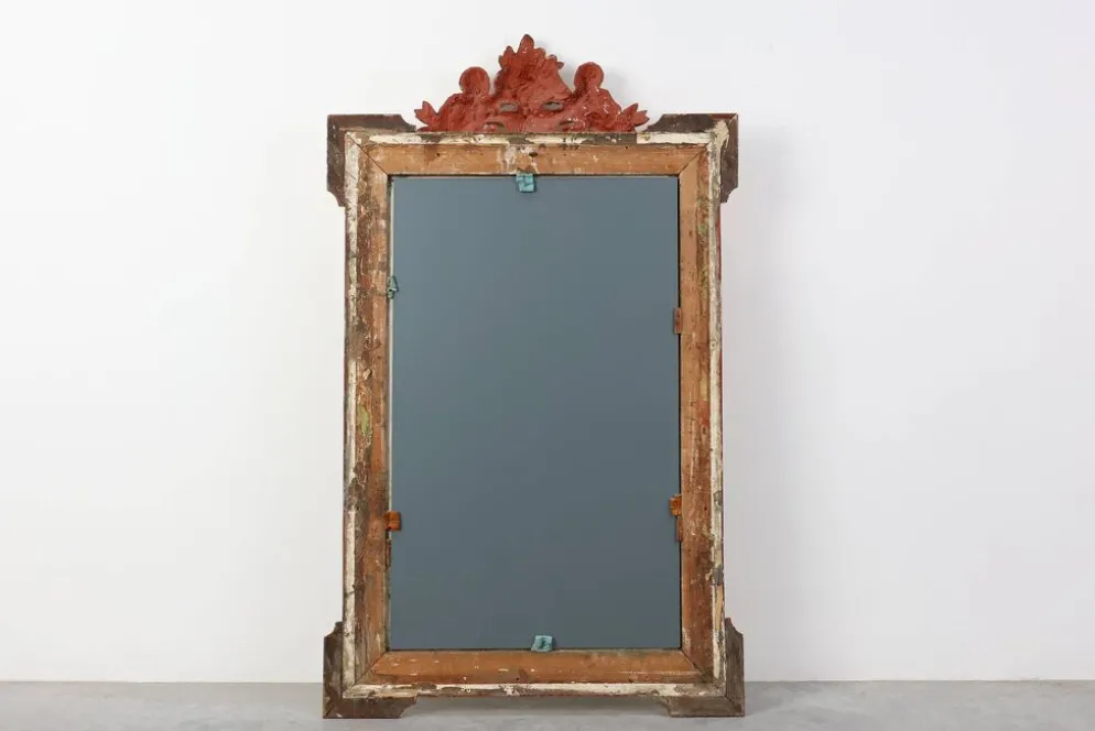 Miroir en chêne doré richement sculpté de style rococo français, 19e siècle
