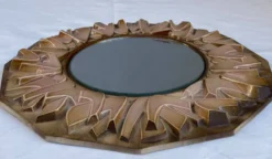 Miroir en céramique années 60