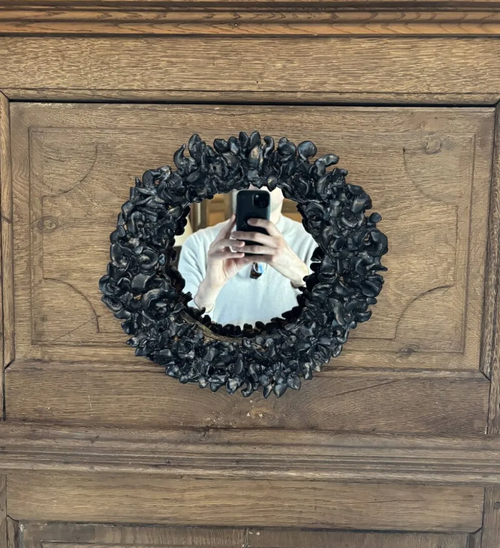 Miroir en céramique contemporaine française, Bosco par Renzo Maar