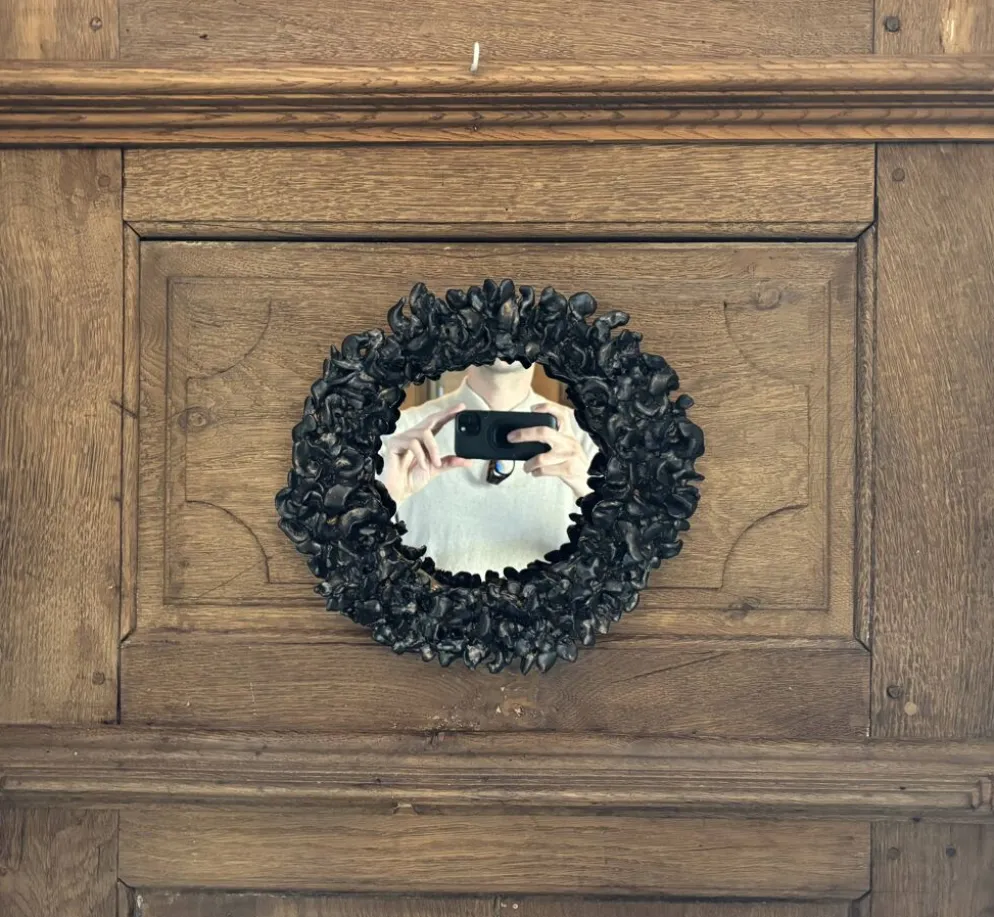 Miroir en céramique contemporaine française, Bosco par Renzo Maar