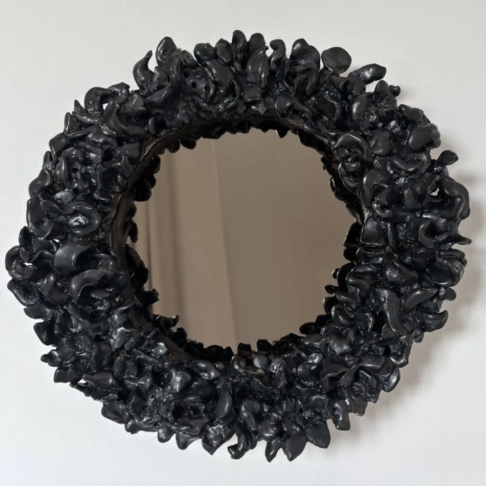 Miroir en céramique contemporaine française, Bosco par Renzo Maar