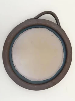 Miroir en céramique de Gabriel Hamm, France 1970