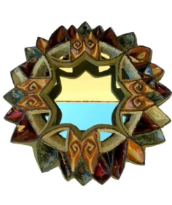 Miroir en céramique de Roland Zobel Atelier Les Cyclades Anduze