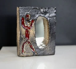 Miroir en céramique, Galerie Palissy, années 60