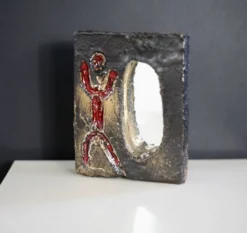 Miroir en céramique, Galerie Palissy, années 60