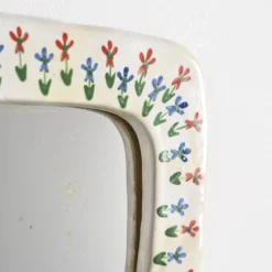 Miroir en céramique, Les Quatre Potiers, France circa 1965