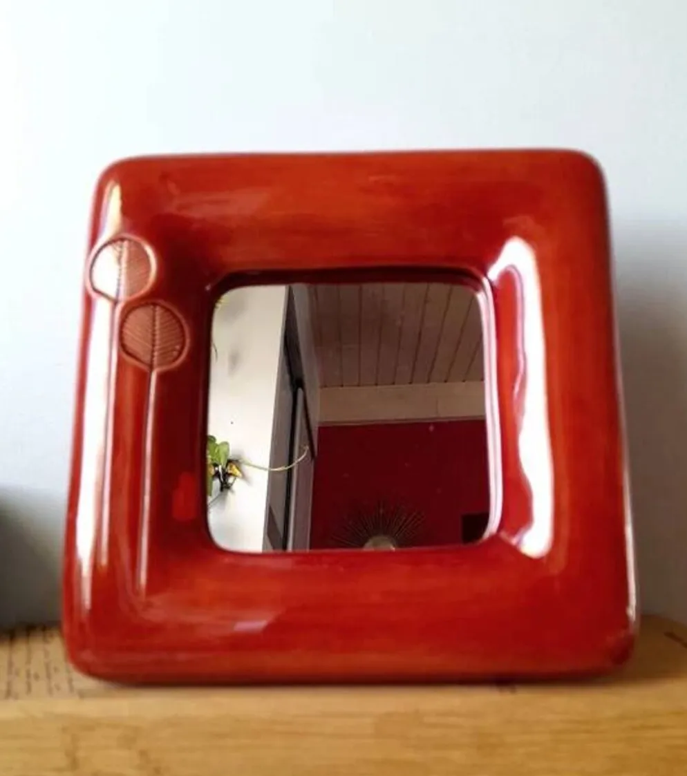 Miroir En Céramique Émaillée