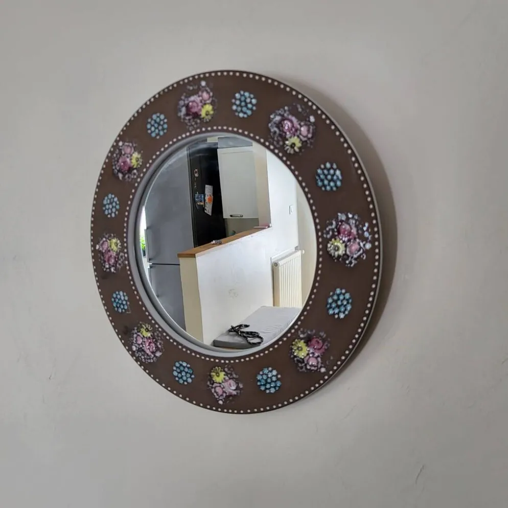 Miroir En Céramique Mari Simmulson Decor Florale/ Design Scandinave