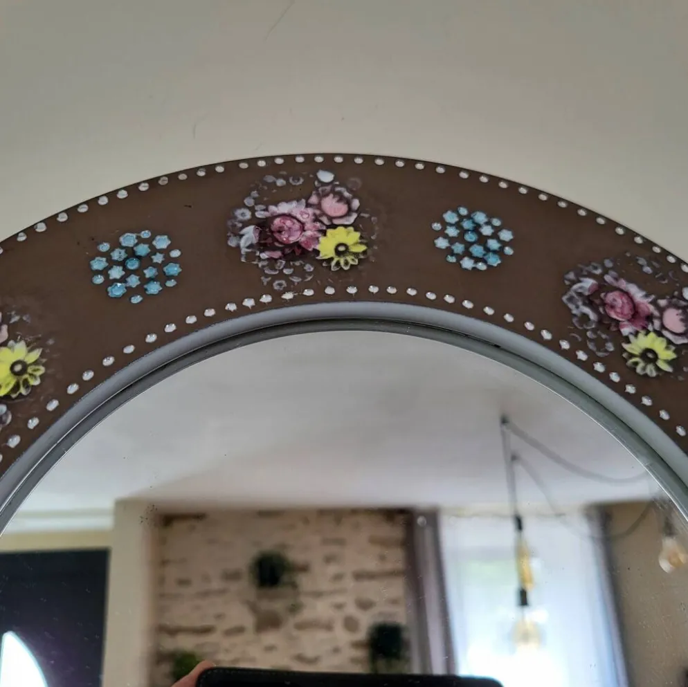 Miroir En Céramique Mari Simmulson Decor Florale/ Design Scandinave