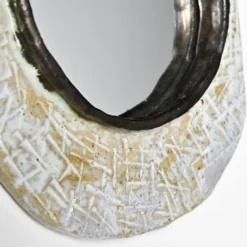 Miroir en céramique par Jean-Pierre Viot, France, vers 1970