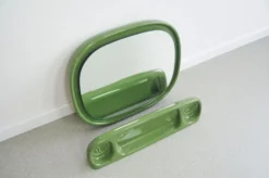 Miroir en céramique verte Sphinx