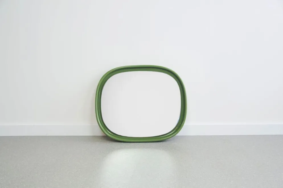 Miroir en céramique verte Sphinx