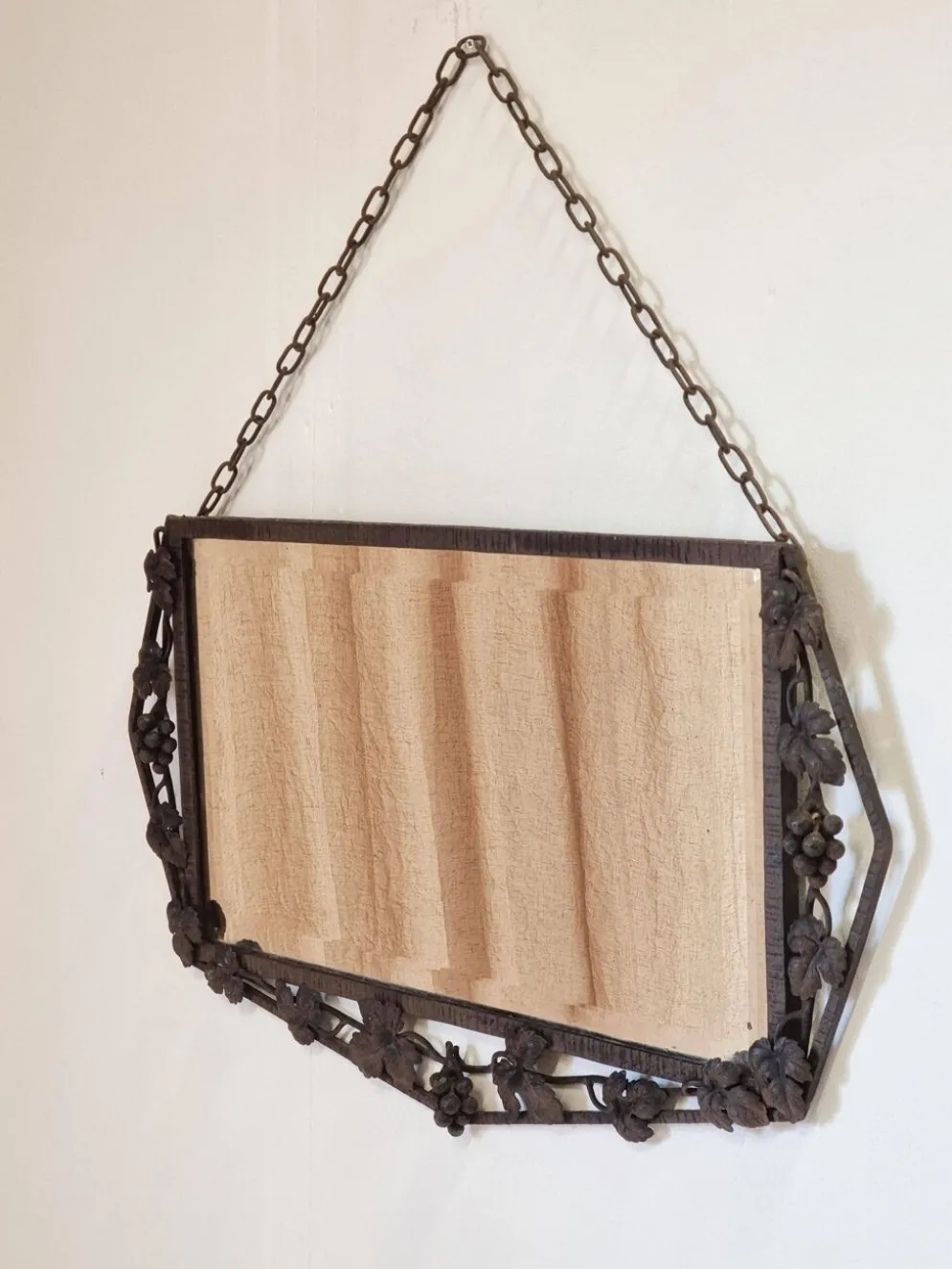 Miroir en fer Art Déco français, années 1930