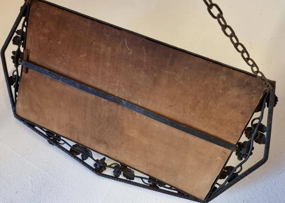 Miroir en fer Art Déco français, années 1930