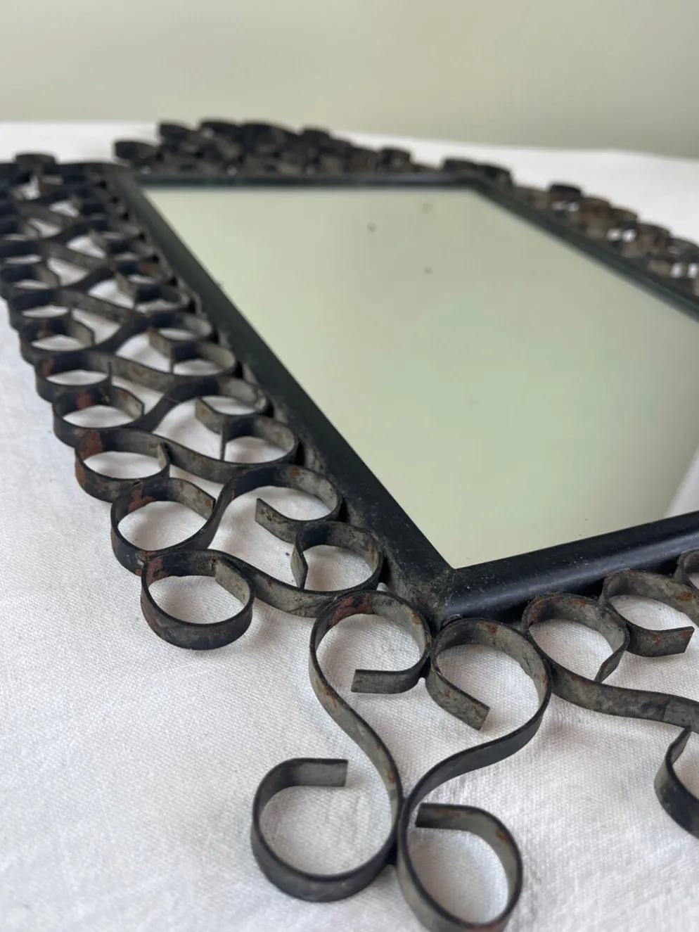 Miroir en fer forgé Chaty Vallauris
