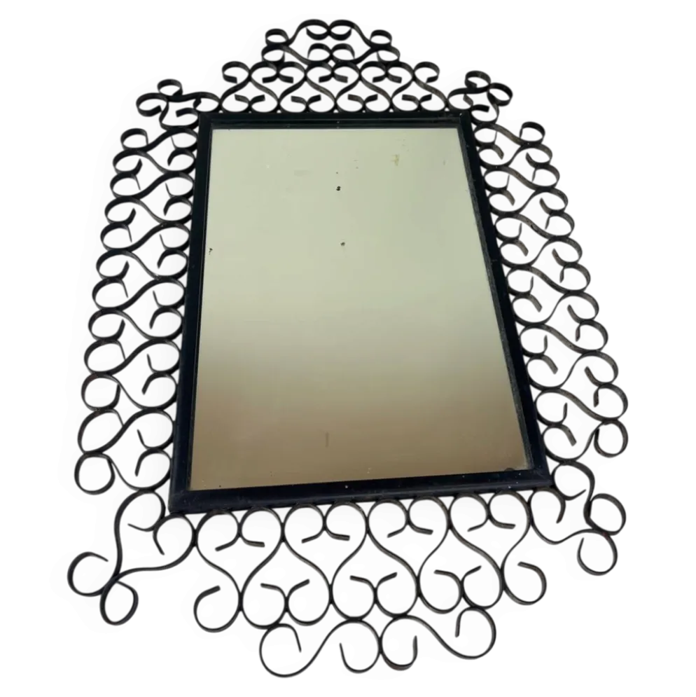 Miroir en fer forgé Chaty Vallauris