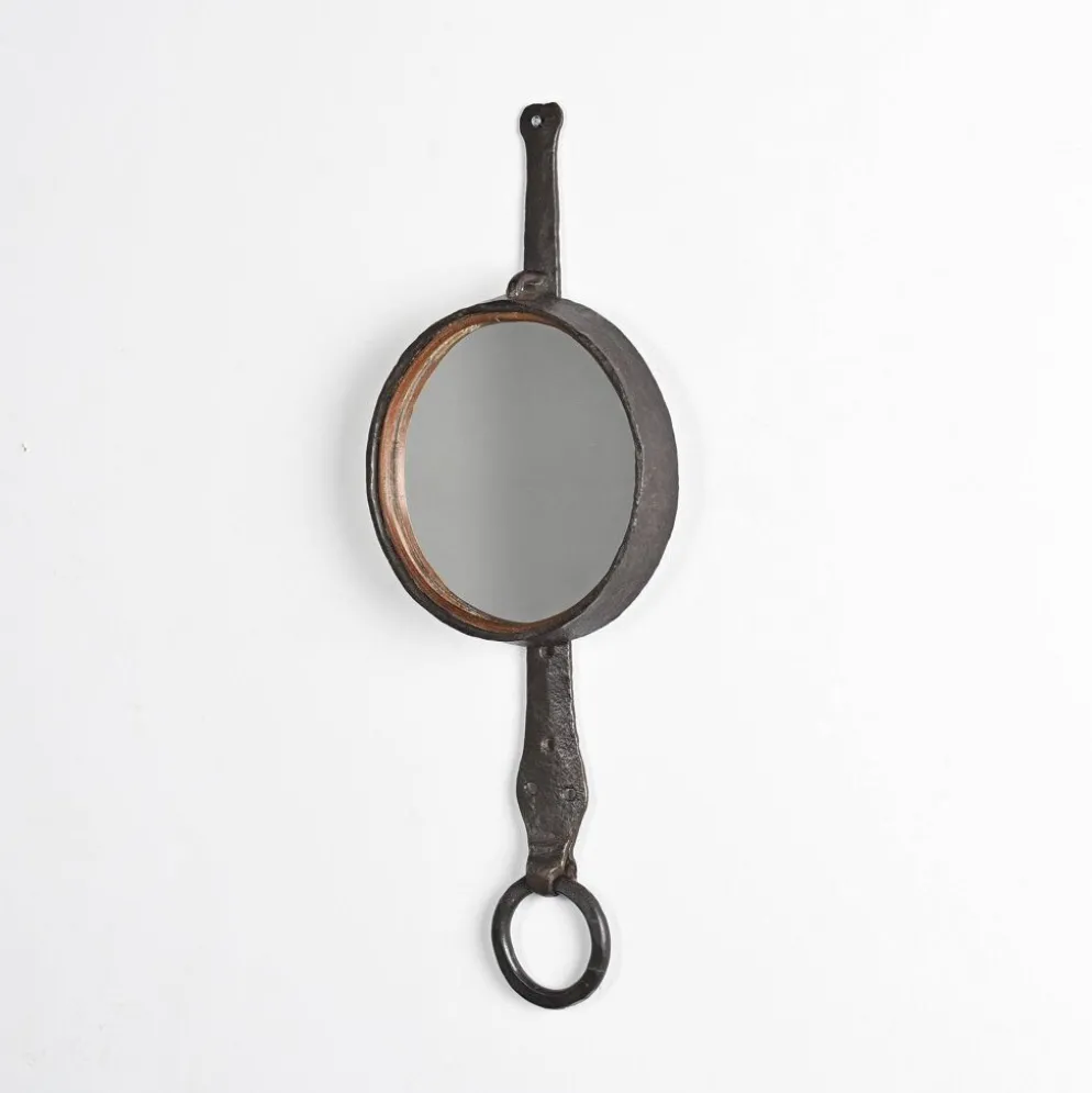 Miroir en fer forgé par Léopold Gest, France, vers 1970