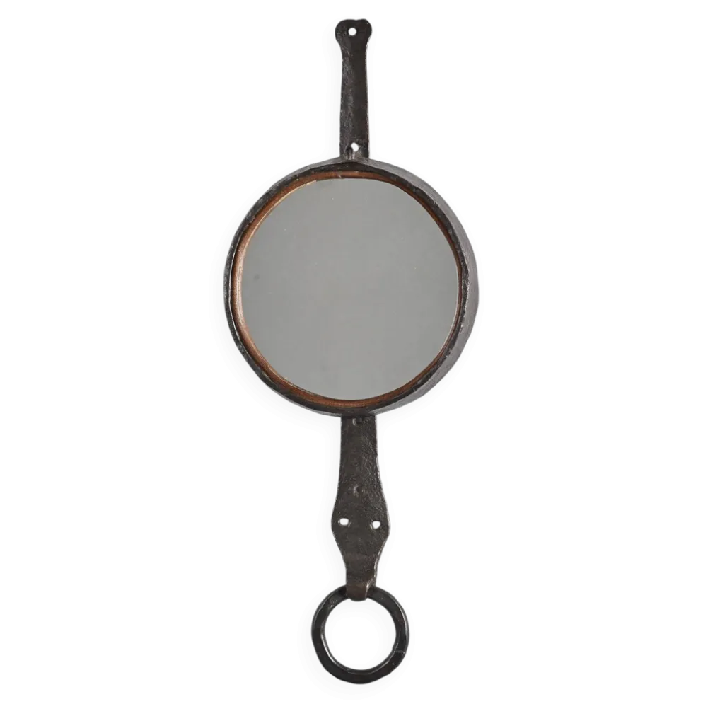 Miroir en fer forgé par Léopold Gest, France, vers 1970