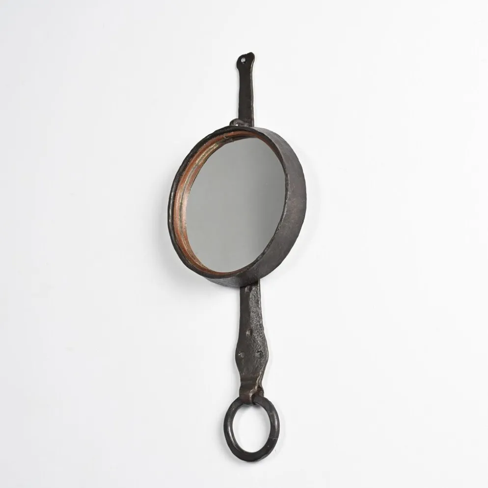 Miroir en fer forgé par Léopold Gest, France, vers 1970