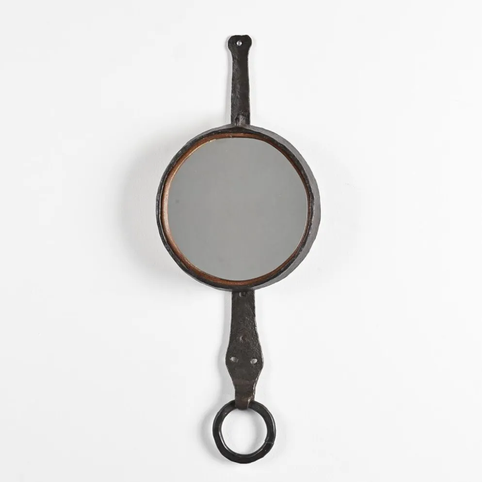 Miroir en fer forgé par Léopold Gest, France, vers 1970
