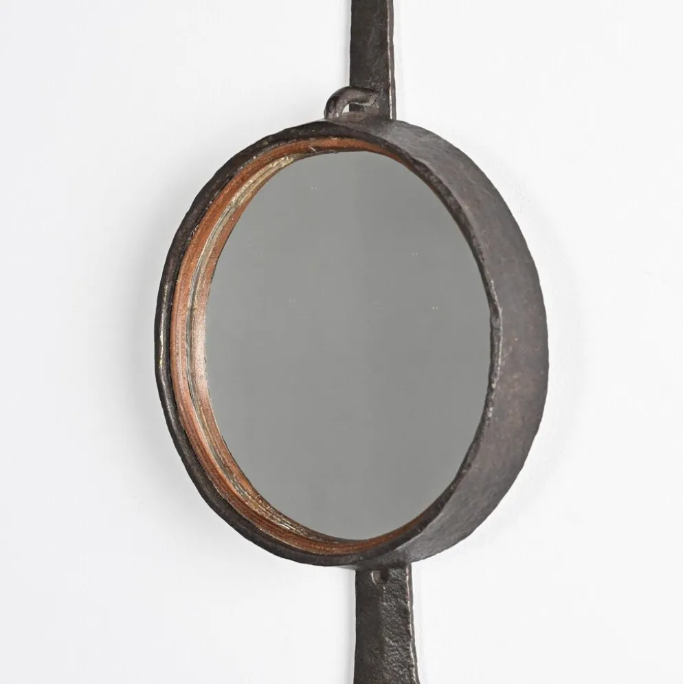 Miroir en fer forgé par Léopold Gest, France, vers 1970