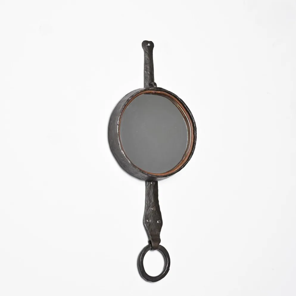 Miroir en fer forgé par Léopold Gest, France, vers 1970