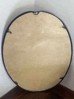 Miroir en fonte bleu nuit