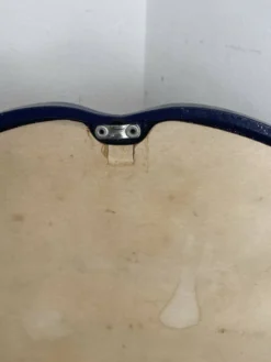 Miroir en fonte bleu nuit