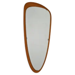 Miroir en goutte d'eau scandinave des années 1950-60