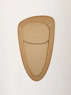 Miroir en goutte d'eau scandinave des années 1950-60
