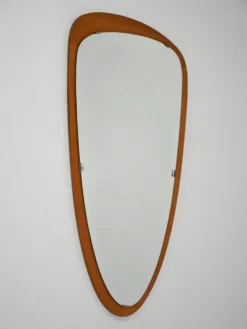 Miroir en goutte d'eau scandinave des années 1950-60
