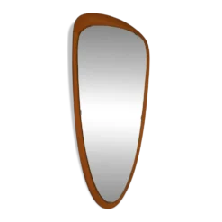 Miroir en goutte d'eau scandinave des années 1950-60