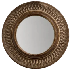 Miroir en grès bouchardé
