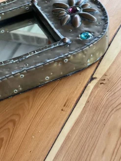 Miroir en laiton année 50