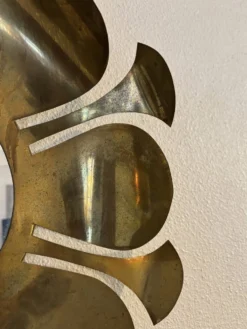 Miroir en laiton doré, 1970