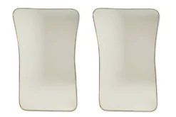 Miroir en laiton doré dans le style de Gio Ponti. Années 1980/90.