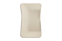 Miroir en laiton doré dans le style de Gio Ponti. Années 1980/90.