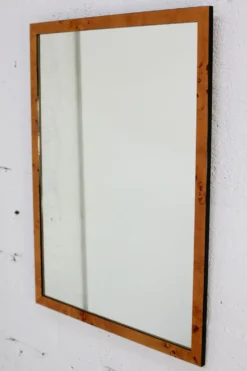 Miroir en "loupe" de bois. france, circa 1970
