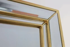 Miroir en métal Hollywood Regency par Deknudt, Belgique, 20e siècle
