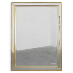 Miroir en métal Hollywood Regency par Deknudt, Belgique, 20e siècle