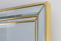 Miroir en métal Hollywood Regency par Deknudt, Belgique, 20e siècle