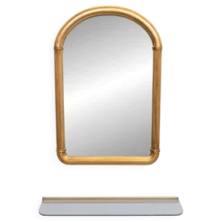 Miroir en or et console Hollywood Regency années 1970 Belgique