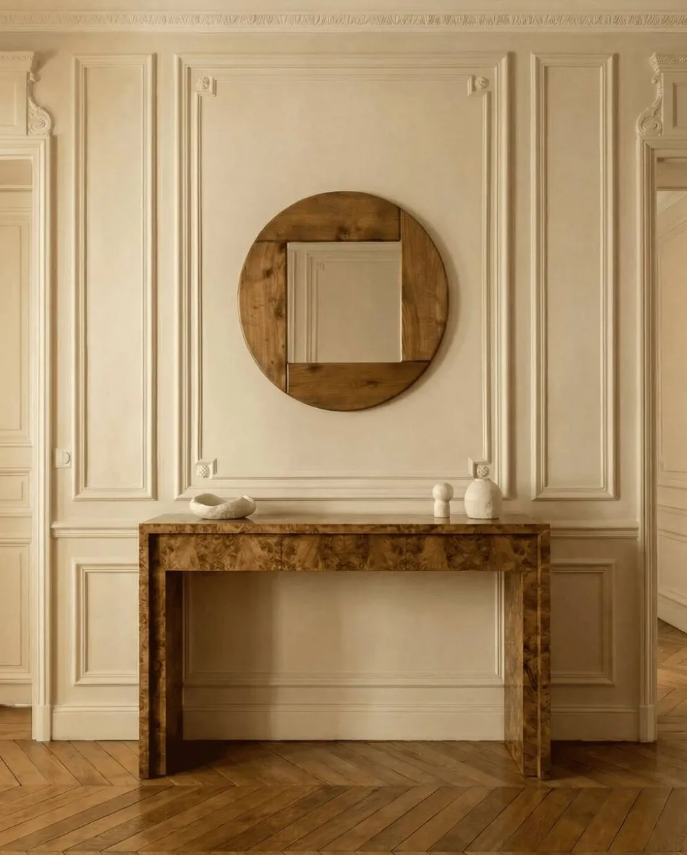 Miroir en orme Maison Regain