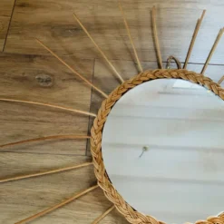 Miroir en osier