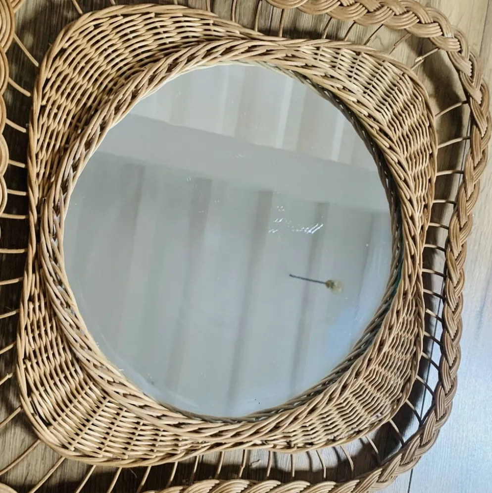 Miroir en osier