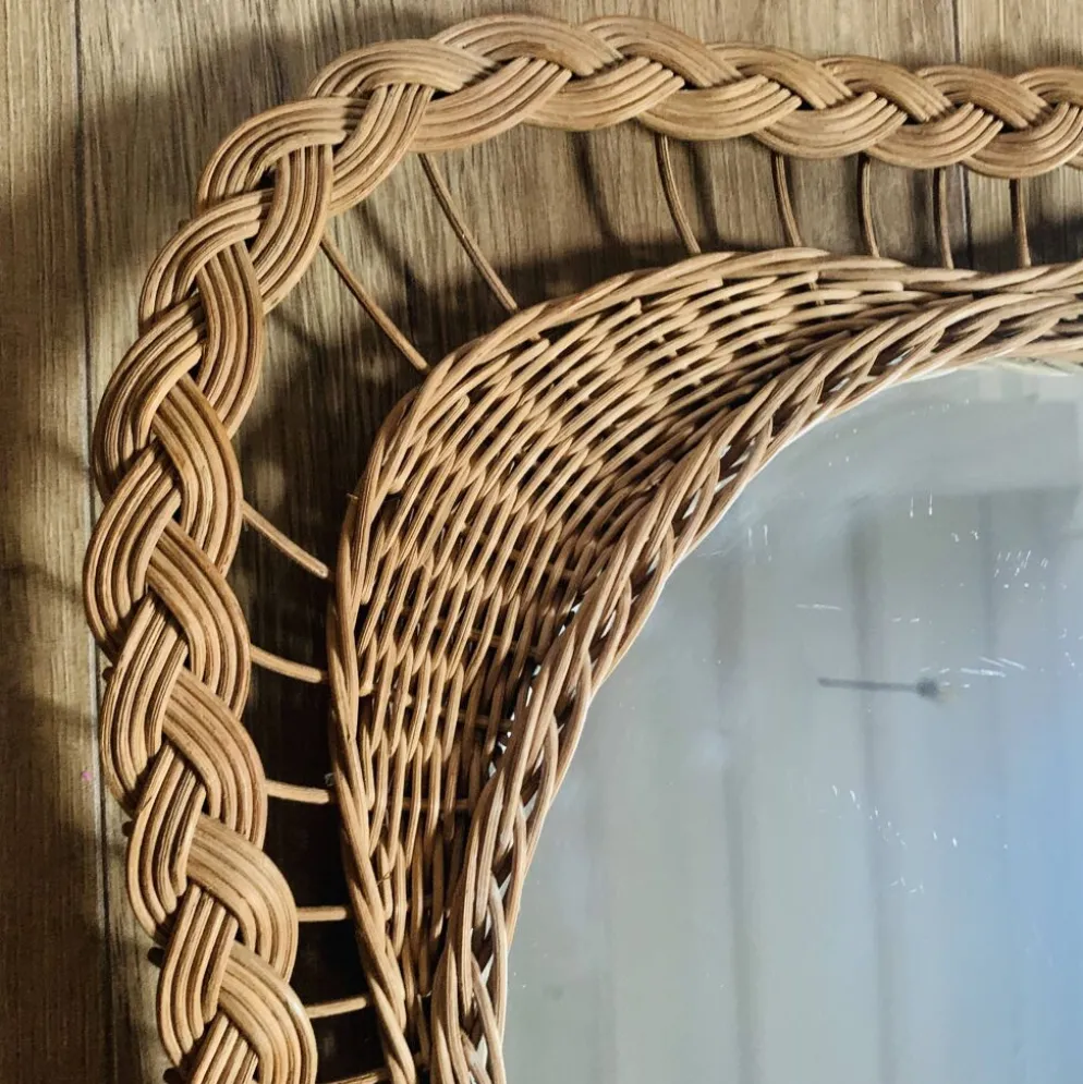 Miroir en osier